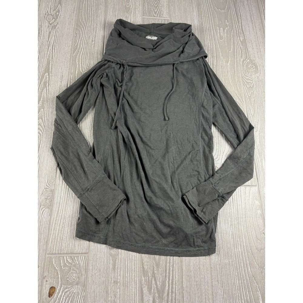 Cariloha Bamboo Funnel Neck Pullover Performance Gray Womens Small
